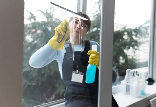 Nettoyage de vitres intérieures et extérieures à la Flotte